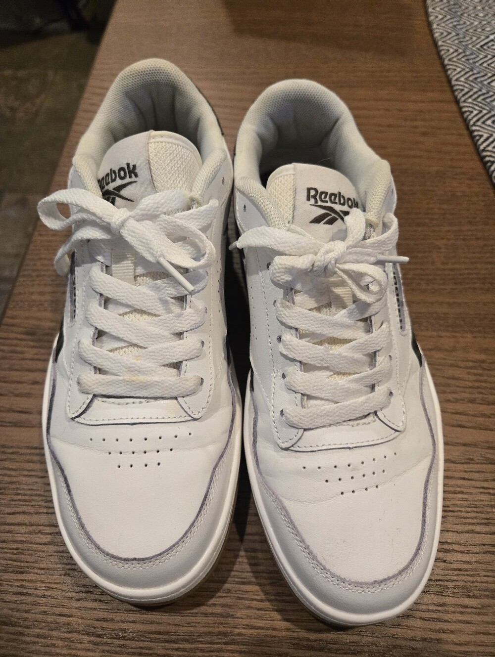 Reebok White And Green Sneakers